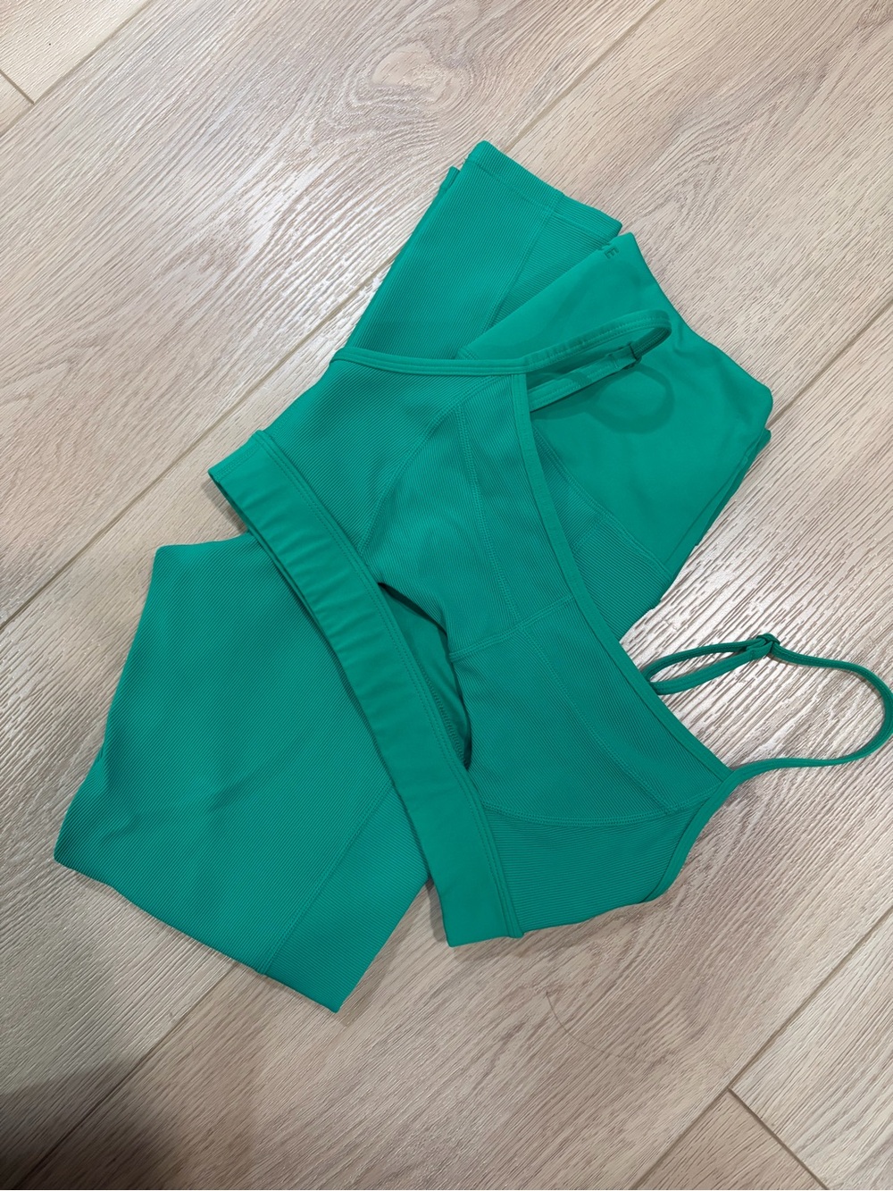 l*space Teal Active Leggings and Matching Sports Bra